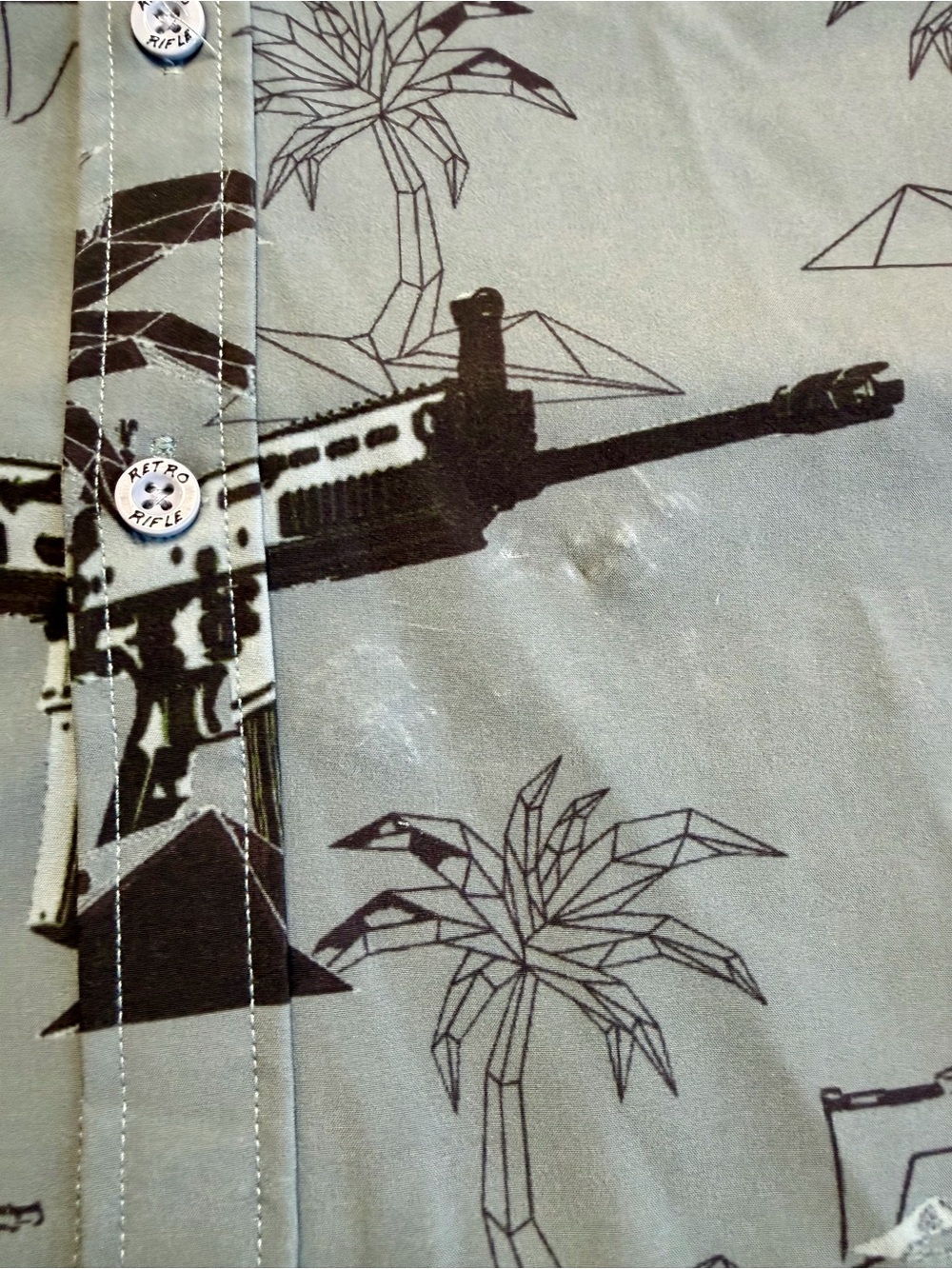 Sick Retro Rifle Button-up - Picture 3 of 10
